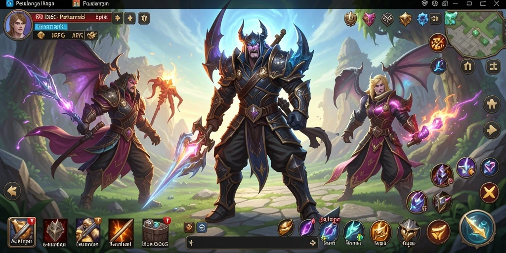 Screenshot gameplay ARPG ID66 yang penuh aksi dan petualangan.