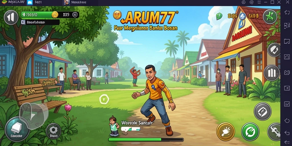 Screenshot gameplay JARUM77 menunjukkan keseruan bermain Casual dengan teman.
