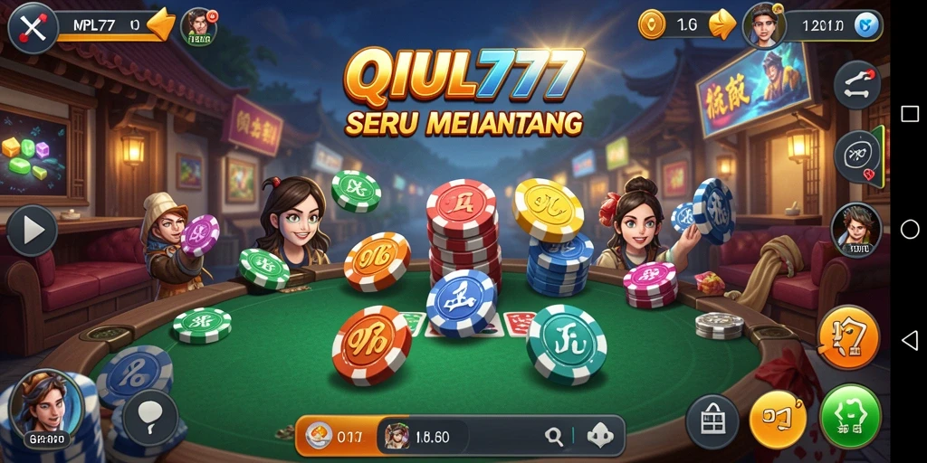 Screenshot MPL777 menampilkan gameplay seru dari permainan QiuQiu.