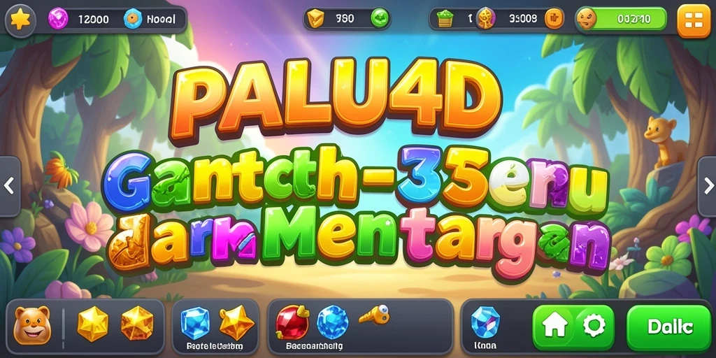 Tampilan seru gameplay PALU4D dengan tantangan Match-3.