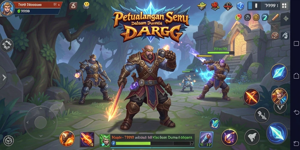 Tampilan gameplay ARPG yang mendebarkan dan penuh aksi.