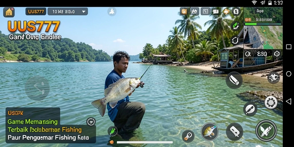 Screenshot UUS777 menampilkan gameplay memancing yang menarik dan menantang.